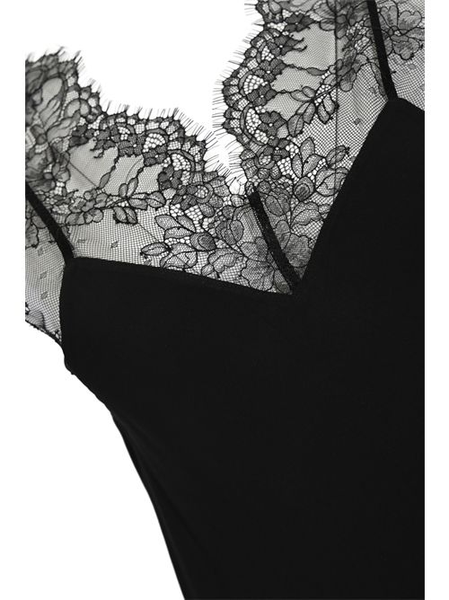 Top in gerogette di viscosa con dettagli in pizzo Patrizia Pepe | 8C0865 A692K103